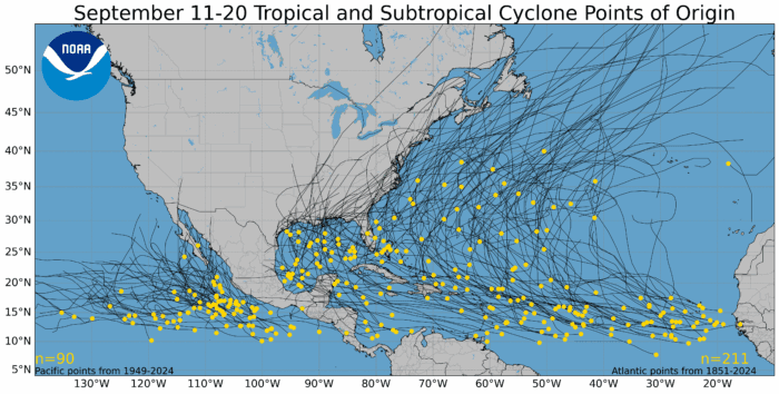 Where Are The Hurricanes? Prediction Market Update [9/10/2025]