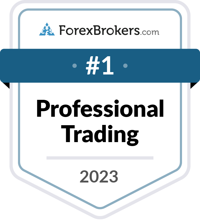 ForexBrokers.com - Classificada em 1º lugar na categoria Negociação profissional em 2023 