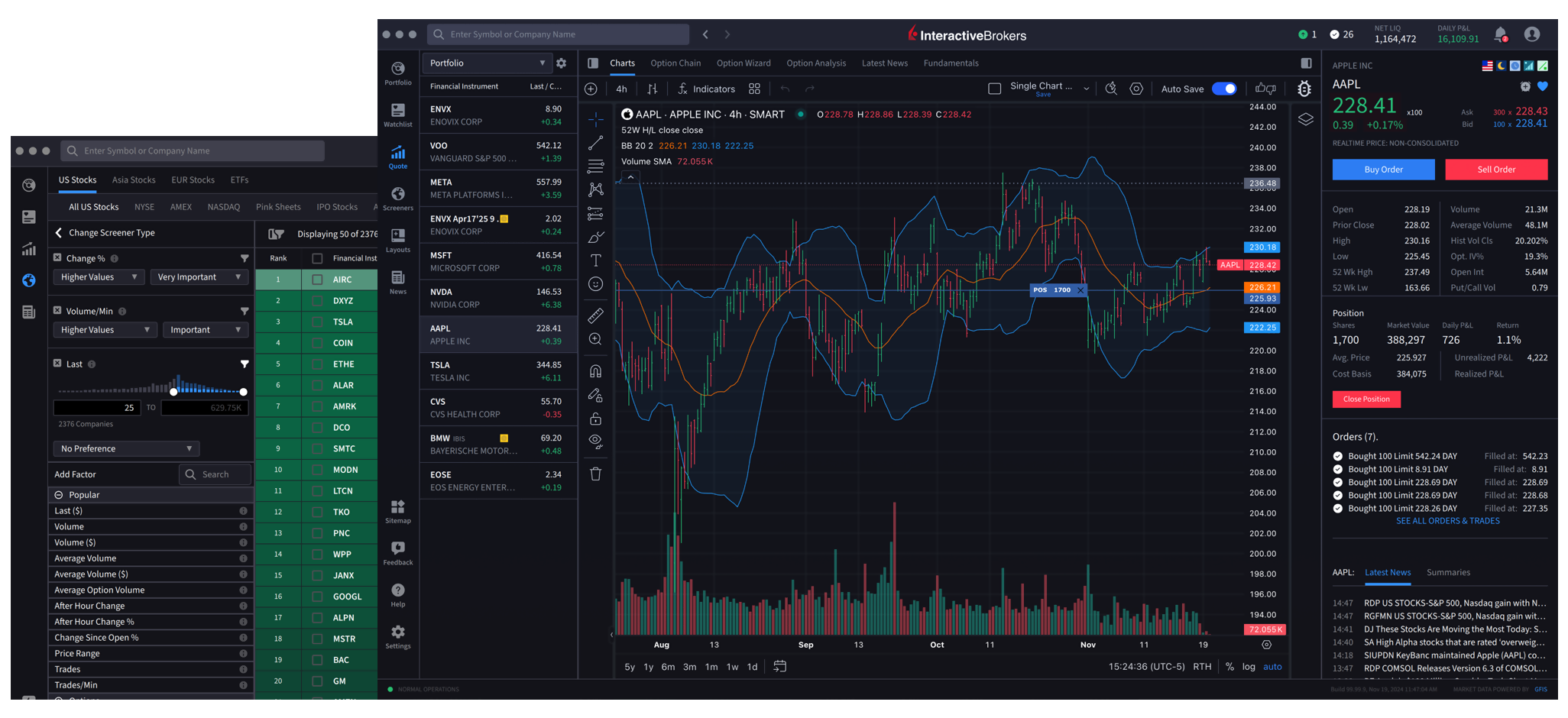 IBKR Desktop Interface